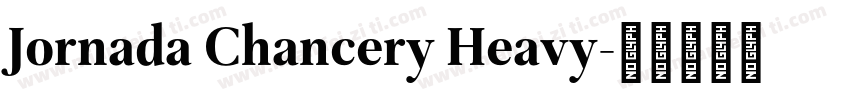 Jornada Chancery Heavy字体转换